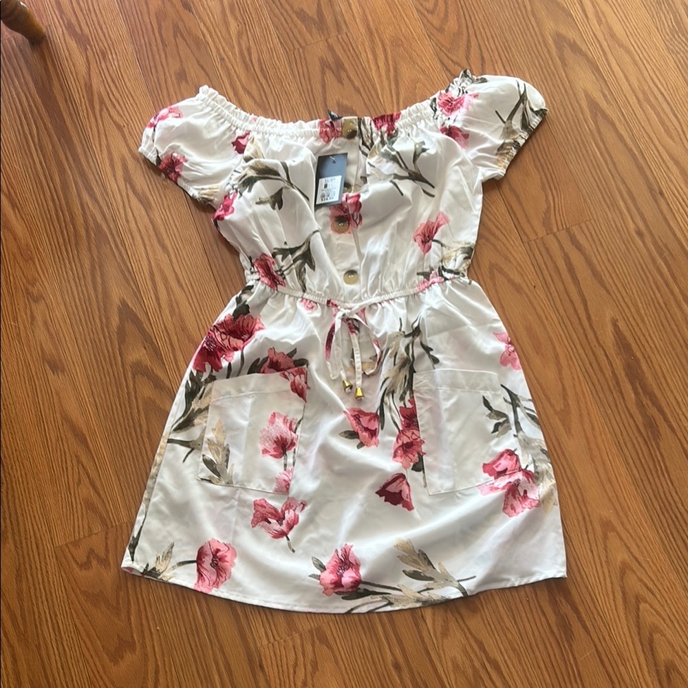 Floral Off-Shoulder  Dress